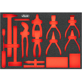 VIGOR Vložka z měkké pěny ∙ prázdná ∙ V5637N-L ∙ d x š x v: 563 mm x 393 mm x 35 mm