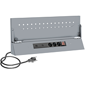 VIGOR Děrovaná stěnová deska s napájením z el. sítě 676 mm ∙ V6000-05SP ∙ d x š: 676 mm x 301 mm