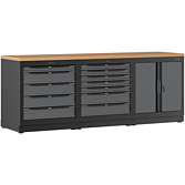 VIGOR Kombinace skříňové stěny ∙ startovací balíček ∙ dřevo ∙ V6000-3P1XLD ∙ d x š x v: 2588 mm x 700 mm x 994 mm