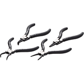 VIGOR Sada kleští na pojistné kroužky ∙ 140 mm ∙ V6510-10/4 ∙ 4-dílný ∙ Počet ks nářadí: 4