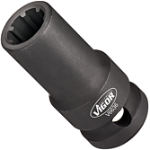 VIGOR Nástrčná hlavice ∙ V6636 ∙ 1/2 palce (12,5 mm) čtyřhran dutý ∙ Drážkový profil ∙ Velikost 14 mm
