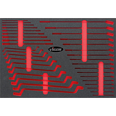 VIGOR Vložka z měkké pěny ∙ prázdná ∙ V6643-L ∙ d x š x v: 563 mm x 393 mm x 35 mm