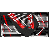 VIGOR Sada očkoplochých, dvojitých očkových, dvojitých plochých klíčů ∙ pro řady XL ∙ V6650N ∙ 58-dílný ∙ 6 x 7 – 30 x 32 mm ∙ 6 – 36 mm ∙ Počet ks nářadí: 58