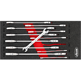 VIGOR Sada oboustranných plochých klíčů ∙ V6721N ∙ 12-dílný ∙ 6 x 7 – 30 x 32 mm ∙ Počet ks nářadí: 12