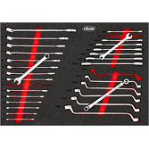 VIGOR Sada dvojitých plochých, dvojitých očkových a očkoplochých klíčů ∙ V6726N ∙ 29-dílný ∙ 6 x 7 – 20 x 22 ∙ 6 – 22 mm ∙ Počet ks nářadí: 29