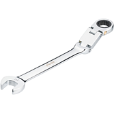 VIGOR Ráčnový očko-plochý klíč s dvojitým kloubem ∙ V6752-14 ∙ Vnější dvojitý šestihran profil, Profil vnější šestihran ∙ Velikost 14 mm