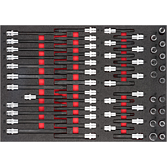 VIGOR Sada nástrčných hlavic ∙ V6810 ∙ 58-dílný ∙ M5 – M16 ∙ Počet ks nářadí: 58