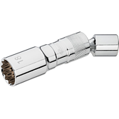 VIGOR  Nástrčná hlavice na zapalovací svíčky ∙ V7002-18 ∙ 3/8 palce (10 mm) čtyřhran dutý ∙ Vnější dvojitý šestihran profil ∙ Velikost 18 mm