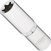 VIGOR T nástrčná hlavice ∙ dlouhá ∙ V7014-16 ∙ 3/8 palce (10 mm) čtyřhran dutý ∙ Vnější profil TORX® ∙ Velikost E16