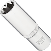 VIGOR T nástrčná hlavice ∙ dlouhá ∙ V7014-22 ∙ 1/2 palce (12,5 mm) čtyřhran dutý ∙ Vnější profil TORX® ∙ Velikost E22