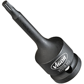 VIGOR Nástrčná hlavice (vnitřní tisícihran) pro rázový a strojový utahovák (XZN) ∙ V7018-M5 ∙ 1/2 palce (12,5 mm) čtyřhran dutý ∙ Vnitřní ozubený profil XZN ∙ Velikost M5
