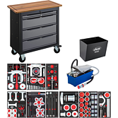 VIGOR Mobilní pracovní stůl řady XL se speciálním nářadím ∙ V7030-2 ∙ 12-dílný ∙ Počet ks nářadí: 12