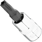 VIGOR T+ nástrčná hlavice ∙ V7037-IPR27 ∙ 1/4 palce (6,3 mm) čtyřhran dutý ∙ Vnitřní profil s 5 zaoblenými bočnicemi, s vyvrtaným čelním otvorem (podobné TORX®) ∙ Velikost T27+H