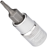VIGOR T nástrčná hlavice ∙ V7037-T8H ∙ 1/4 palce (6,3 mm) čtyřhran dutý ∙ Profil Tamper Resistant TORX® ∙ Velikost T8H
