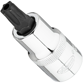 VIGOR T nástrčná hlavice ∙ V7055-T50H ∙ 1/2 palce (12,5 mm) čtyřhran dutý ∙ Profil Tamper Resistant TORX® ∙ Velikost T50H
