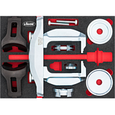 VIGOR Sada pro demontáž / montáž kompaktních ložisek kol ∙ univerzální ∙ V7201 ∙ 15-dílný ∙ Počet ks nářadí: 15