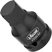 VIGOR R&aacute;zov&yacute; utahov&aacute;k n&aacute;strčn&aacute; hlavice ∙ V7212N-H21 ∙ 3/4 palce (20 mm) čtyřhran dut&yacute; ∙ Profil vněj&scaron;&iacute; &scaron;estihran, Profil vněj&scaron;&iacute; dvojit&yacute; &scaron;estihran ∙ Velikost 21 mm