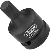 VIGOR R&aacute;zov&yacute; utahov&aacute;k n&aacute;strčn&aacute; hlavice ∙ V7212N-M14 ∙ 3/4 palce (20 mm) čtyřhran dut&yacute; ∙ Profil vněj&scaron;&iacute; &scaron;estihran, Profil vněj&scaron;&iacute; dvojit&yacute; &scaron;estihran ∙ Velikost M14