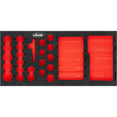 VIGOR Vložka z měkké pěny ∙ prázdná ∙ V7324-L ∙ d x š x v: 393 mm x 188 mm x 35 mm