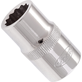 VIGOR Nástrčná hlavice dvojitý šestihran ∙ V7512-13 ∙ 1/2 palce (12,5 mm) čtyřhran dutý ∙ Vnější dvojitý šestihran profil ∙ Velikost 13 mm