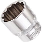 VIGOR Nástrčná hlavice dvojitý šestihran ∙ V7512-30 ∙ 1/2 palce (12,5 mm) čtyřhran dutý ∙ Vnější dvojitý šestihran profil ∙ Velikost 30 mm