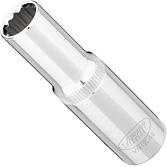 VIGOR Nástrčná hlavice dvojitý šestihran ∙ dlouhá ∙ V7512L-12 ∙ 1/2 palce (12,5 mm) čtyřhran dutý ∙ Vnější dvojitý šestihran profil ∙ Velikost 12 mm