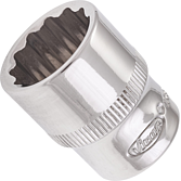 VIGOR Nástrčná hlavice dvojitý šestihran ∙ V7514-14 ∙ 1/4 palce (6,3 mm) čtyřhran dutý ∙ Vnější dvojitý šestihran profil ∙ Velikost 14 mm