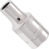 VIGOR Nástrčná hlavice dvojitý šestihran ∙ V7514-4.5 ∙ 1/4 palce (6,3 mm) čtyřhran dutý ∙ Vnější dvojitý šestihran profil ∙ Velikost 4,5 mm