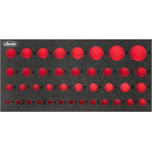 VIGOR Vložka z měkké pěny ∙ prázdná ∙ V7520-L ∙ d x š x v: 393 mm x 188 mm x 35 mm