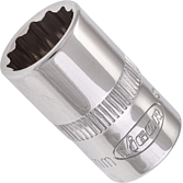 VIGOR Nástrčná hlavice dvojitý šestihran ∙ V7538-12 ∙ 3/8 palce (10 mm) čtyřhran dutý ∙ Vnější dvojitý šestihran profil ∙ Velikost 12 mm