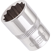 VIGOR Nástrčná hlavice dvojitý šestihran ∙ V7538-14 ∙ 3/8 palce (10 mm) čtyřhran dutý ∙ Vnější dvojitý šestihran profil ∙ Velikost 14 mm