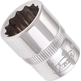 VIGOR Nástrčná hlavice dvojitý šestihran ∙ V7538-15 ∙ 3/8 palce (10 mm) čtyřhran dutý ∙ Vnější dvojitý šestihran profil ∙ Velikost 15 mm