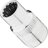 VIGOR Nástrčná hlavice dvojitý šestihran ∙ V7538-9 ∙ 3/8 palce (10 mm) čtyřhran dutý ∙ Vnější dvojitý šestihran profil ∙ Velikost 9 mm