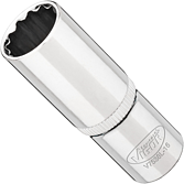 VIGOR Nástrčná hlavice dvojitý šestihran ∙ dlouhá ∙ V7538L-16 ∙ 3/8 palce (10 mm) čtyřhran dutý ∙ Vnější dvojitý šestihran profil ∙ Velikost 16 mm