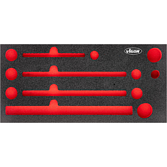 VIGOR Vložka z měkké pěny ∙ prázdná ∙ V7723-L ∙ d x š x v: 393 mm x 188 mm x 35 mm