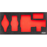 VIGOR Vložka z měkké pěny ∙ prázdná ∙ V7724-L ∙ d x š x v: 393 mm x 188 mm x 35 mm