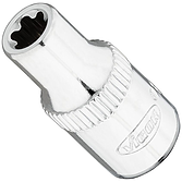 VIGOR T+ nástrčná hlavice ∙ V7920-EP6 ∙ 1/4 palce (6,3 mm) čtyřhran dutý ∙ Vnější profil TORX® plus ∙ Velikost E6+