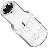 VIGOR T+ nástrčná hlavice ∙ V7920-EP7 ∙ 1/4 palce (6,3 mm) čtyřhran dutý ∙ Vnější profil TORX® plus ∙ Velikost E7+