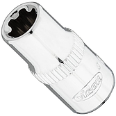 VIGOR T+ nástrčná hlavice ∙ V7920-EP8 ∙ 1/4 palce (6,3 mm) čtyřhran dutý ∙ Vnější profil TORX® plus ∙ Velikost E8+