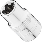 VIGOR E+ nástrčná hlavice ∙ V7920-EPR11 ∙ 3/8 palce (10 mm) čtyřhran dutý ∙ Vnější profil s 5 zaoblenými bočnicemi (podobné TORX®) ∙ Velikost E11+