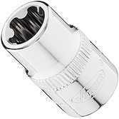 VIGOR E+ nástrčná hlavice ∙ V7920-EPR12 ∙ 3/8 palce (10 mm) čtyřhran dutý ∙ Vnější profil s 5 zaoblenými bočnicemi (podobné TORX®) ∙ Velikost E12+