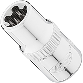 VIGOR E+ nástrčná hlavice ∙ V7920-EPR8 ∙ 1/4 palce (6,3 mm) čtyřhran dutý ∙ Vnější profil s 5 zaoblenými bočnicemi (podobné TORX®) ∙ Velikost E8+