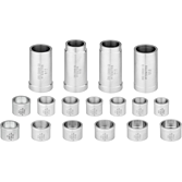 VIGOR Sada tažných a tlačných pouzder ∙ V8177 ∙ 17-dílný ∙ Počet ks nářadí: 17