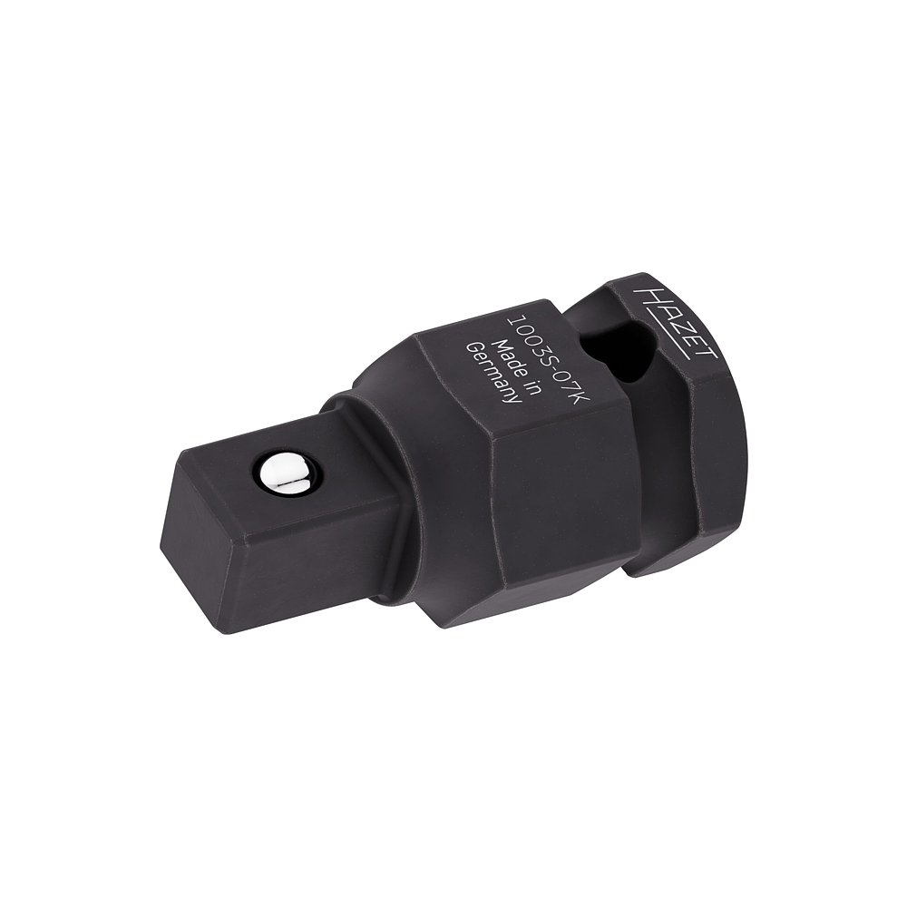 HAZET Adapt&eacute;r pro r&aacute;zov&yacute; a strojn&iacute; utahov&aacute;k 1003S-07K ∙ 24 mm vněj&scaron;&iacute; &scaron;estihran ∙ 1/2 palce (12,5 mm) čtyřhran masivn&iacute; ∙ D&eacute;lka: 44 mm