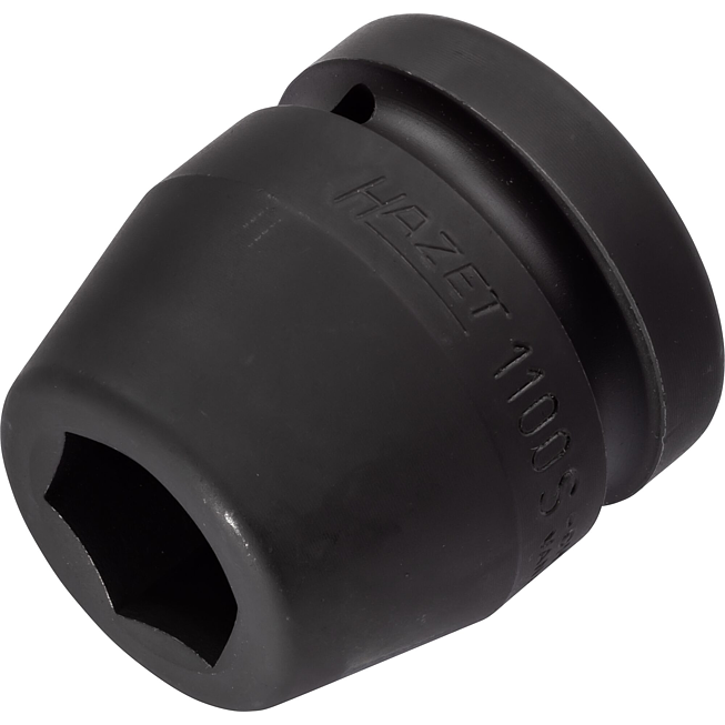 HAZET Nástrčná hlavice pro rázový a strojový utahovák 1100S-24 ∙ 1 palec (25 mm) čtyřhran dutý ∙ Profil vnější šestihran ∙ Velikost 24 mm