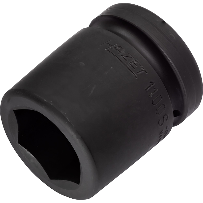 HAZET Nástrčná hlavice pro rázový a strojový utahovák 1100S-33 ∙ 1 palec (25 mm) čtyřhran dutý ∙ Profil vnější šestihran ∙ Velikost 33 mm