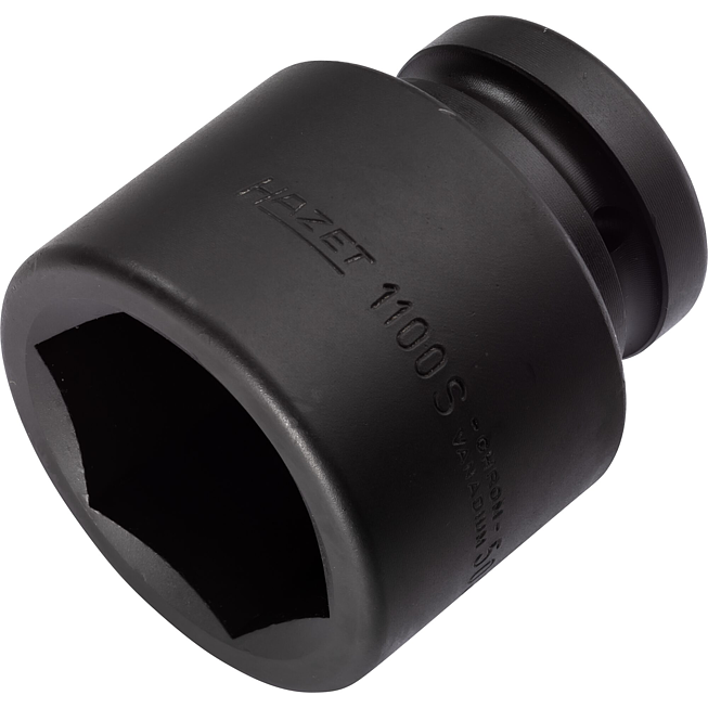 HAZET Nástrčná hlavice pro rázový a strojový utahovák 1100S-50 ∙ 1 palec (25 mm) čtyřhran dutý ∙ Profil vnější šestihran ∙ Velikost 50 mm