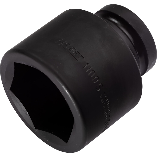 HAZET Nástrčná hlavice pro rázový a strojový utahovák 1100S-55 ∙ 1 palec (25 mm) čtyřhran dutý ∙ Profil vnější šestihran ∙ Velikost 55 mm