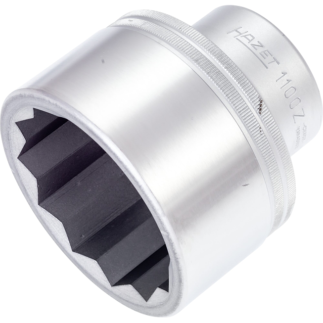 HAZET Nástrčná hlavice 1100Z-70 ∙ 1 palec (25 mm) čtyřhran dutý ∙ Profil vnější dvojitý šestihran ∙ Velikost 70 mm