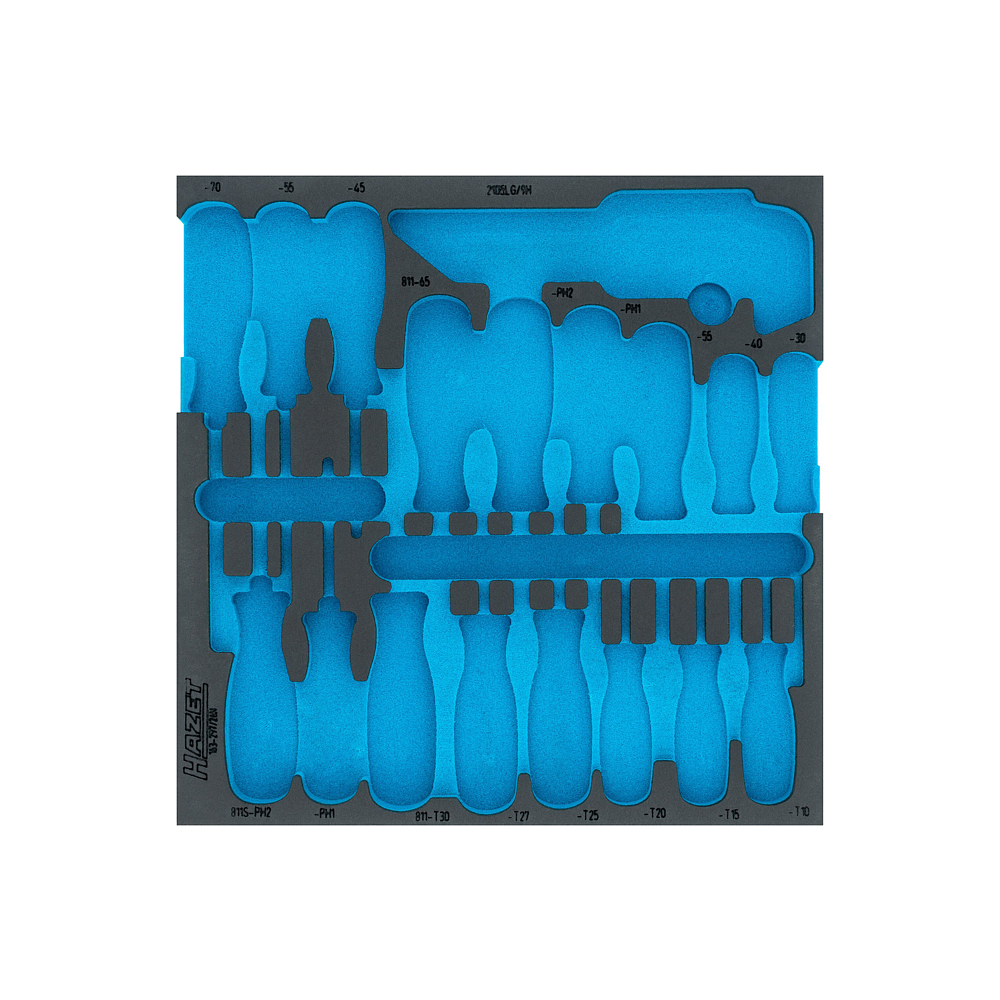 HAZET 2komponentn&iacute; vložka z měkk&eacute; pěny 163-297LN ∙ d x &scaron;: 344 mm x 342 mm